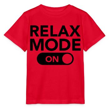 Relax Mode (On) - T-shirt bio MINI CREATOR Stanley/Stella Enfant - rouge - Devant - Jaiden (125cm)