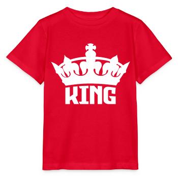 King & Queen | King - Stanley/Stella Kinder T-Shirt MINI CREATOR  - Rot - Vorne - Jaiden (125cm)