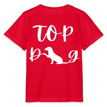 TOP DOG - Stanley/Stella Kinder T-Shirt MINI CREATOR  - Rot - Vorne - Jaiden (125cm)