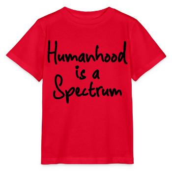 L'humanité est un spectre - T-shirt bio MINI CREATOR Stanley/Stella Enfant - rouge - Devant - Jaiden (125cm)