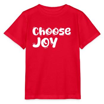 Choisissez la joie - T-shirt bio MINI CREATOR Stanley/Stella Enfant - rouge - Devant - Jaiden (125cm)