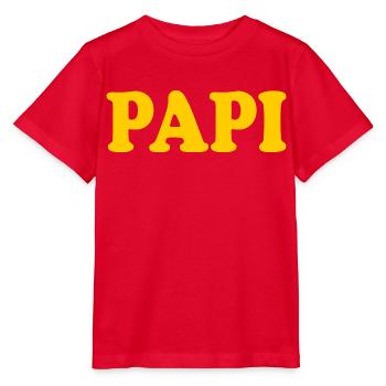 Papi - Stanley/Stella Kinder T-Shirt MINI CREATOR  - Rot - Vorne - Jaiden (125cm)