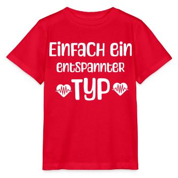 Entspannter Typ - Stanley/Stella Kinder T-Shirt MINI CREATOR  - Rot - Vorne - Jaiden (125cm)