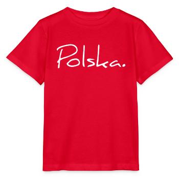 Polska Lettrage - Polen - Pologne - polnisch - T-shirt bio MINI CREATOR Stanley/Stella Enfant - rouge - Devant - Jaiden (125cm)