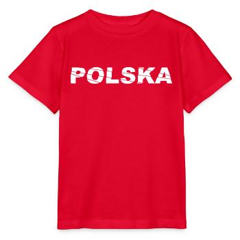 Polska Lettrage - Polen - Pologne - polnisch - T-shirt bio MINI CREATOR Stanley/Stella Enfant - rouge - Devant - Jaiden (125cm)