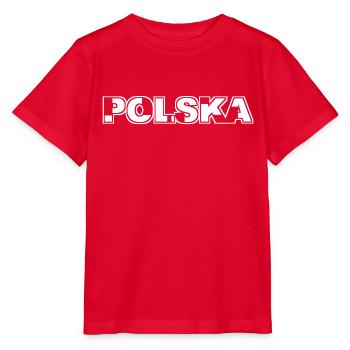 Polska Lettrage - Polen - Pologne - polnisch - T-shirt bio MINI CREATOR Stanley/Stella Enfant - rouge - Devant - Jaiden (125cm)
