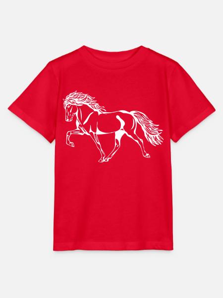Weißer Tölter - Stanley/Stella Kinder T-Shirt MINI CREATOR  - Rot