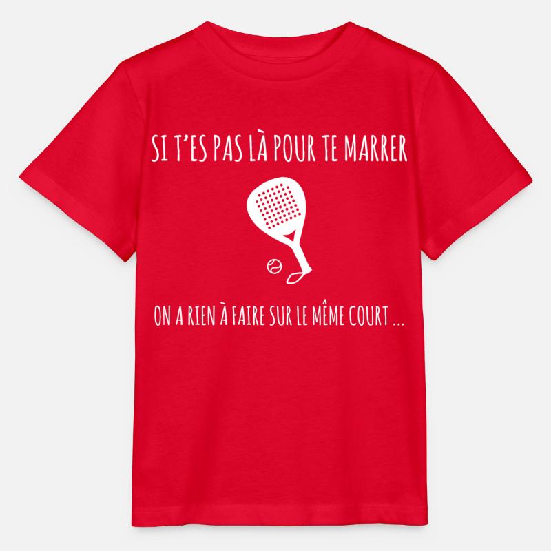 Si t'es pas là pour te marrer ... - T-shirt bio MINI CREATOR Stanley/Stella Enfant - rouge