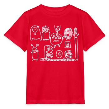 Samples and white - Stanley/Stella MINI CREATOR Kids’ T-Shirt - red - Front - Jaiden (125cm)