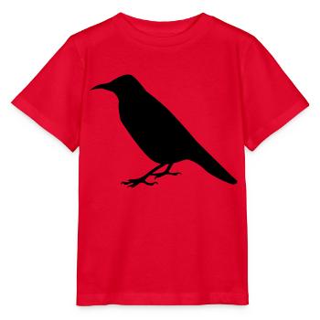 corbeau crow - T-shirt bio MINI CREATOR Stanley/Stella Enfant - rouge - Devant - Jaiden (125cm)