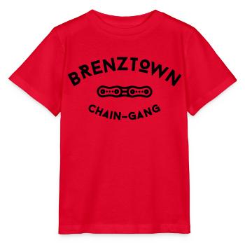 Brenztown-Chain-Gang Sticker transparent - Stanley/Stella Kinder T-Shirt MINI CREATOR  - Rot - Vorne - Jaiden (125cm)