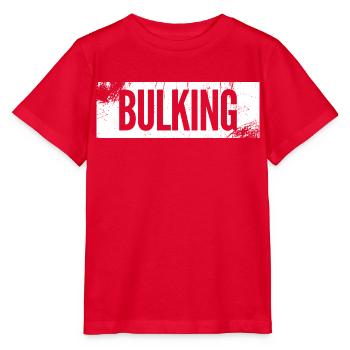 BULKING simple gym vintage grunge white - Stanley/Stella MINI CREATOR Kids’ T-Shirt - red - Front - Jaiden (125cm)