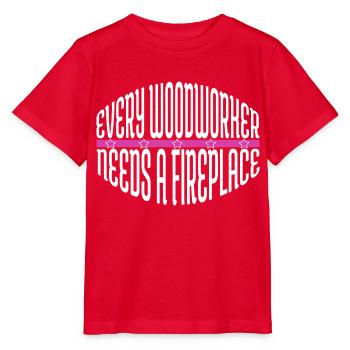 plombier blagues idée cadeau tronçonneuse cool - T-shirt bio MINI CREATOR Stanley/Stella Enfant - rouge - Devant - Jaiden (125cm)