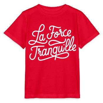 La force tranquille - T-shirt bio MINI CREATOR Stanley/Stella Enfant - rouge - Devant - Jaiden (125cm)