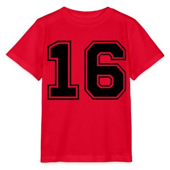 sechszehn - T-shirt bio MINI CREATOR Stanley/Stella Enfant - rouge - Devant - Jaiden (125cm)