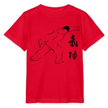Qi Gong - T-shirt bio MINI CREATOR Stanley/Stella Enfant - rouge - Devant - Jaiden (125cm)