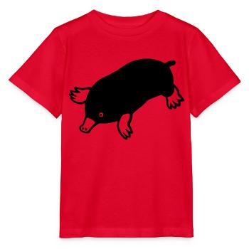 Maulwurf - Stanley/Stella Kinder T-Shirt MINI CREATOR  - Rot - Vorne - Jaiden (125cm)