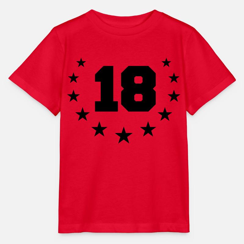 Number 18 Design - Stanley/Stella MINI CREATOR Kids’ T-Shirt - red