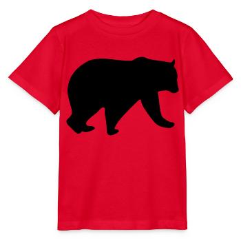 bear design - Stanley/Stella Kinder T-Shirt MINI CREATOR  - Rot - Vorne - Jaiden (125cm)