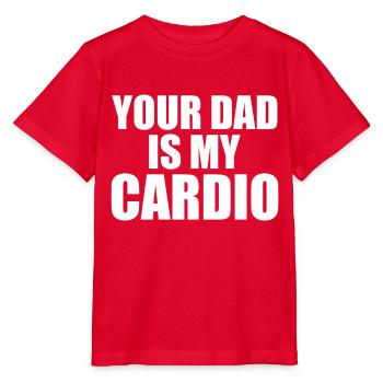 Ton père est mon cardio - T-shirt bio MINI CREATOR Stanley/Stella Enfant - rouge - Devant - Jaiden (125cm)