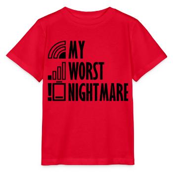 Icônes mon pire cauchemar - T-shirt bio MINI CREATOR Stanley/Stella Enfant - rouge - Devant - Jaiden (125cm)
