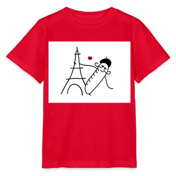 Aimer la France - T-shirt bio MINI CREATOR Stanley/Stella Enfant - rouge - Devant - Jaiden (125cm)