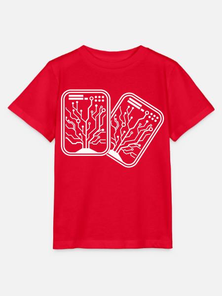 micro chip 2 - Stanley/Stella Kinder T-Shirt MINI CREATOR  - Rot