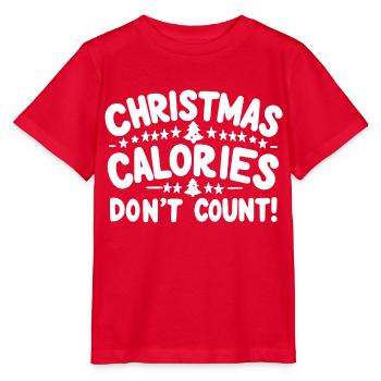 Les calories de Noël ne comptent pas - T-shirt bio MINI CREATOR Stanley/Stella Enfant - rouge - Devant - Jaiden (125cm)