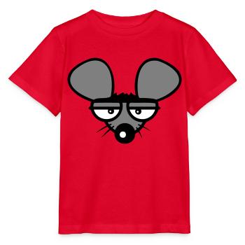 Mouse looks angry angry frustrated angry aggressive - Stanley/Stella MINI CREATOR Kids’ T-Shirt - red - Front - Jaiden (125cm)