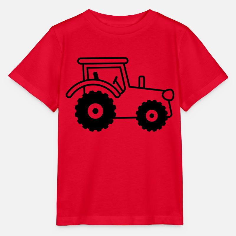 tractor - Stanley/Stella Kinder T-Shirt MINI CREATOR  - Rot