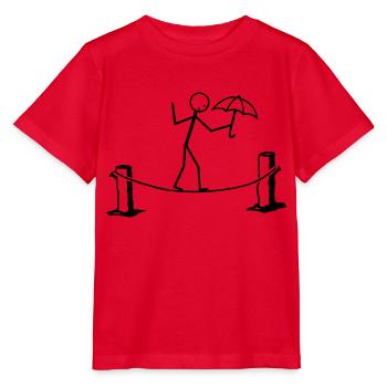 Slackline - Stanley/Stella Kinder T-Shirt MINI CREATOR  - Rot - Vorne - Jaiden (125cm)