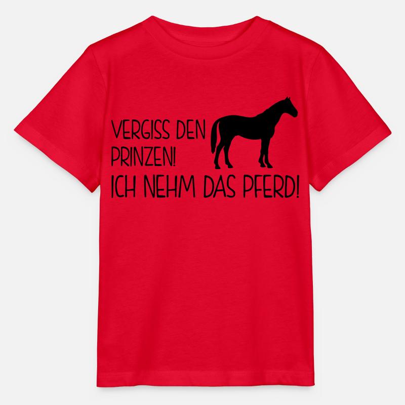 Pferdesprüche - vergiss den prinzen - Stanley/Stella Kinder T-Shirt MINI CREATOR  - Rot