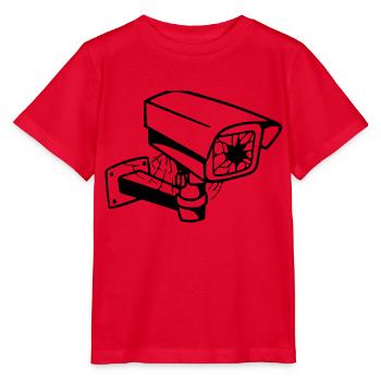 Kamera - Stanley/Stella Kinder T-Shirt MINI CREATOR  - Rot - Vorne - Jaiden (125cm)