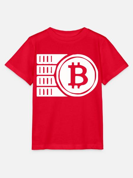 Bitcoin-Token - Stanley/Stella Kinder T-Shirt MINI CREATOR  - Rot