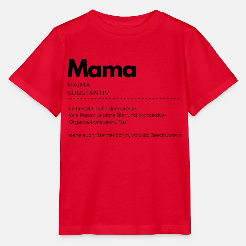 Definition Mama - Stanley/Stella Kinder T-Shirt MINI CREATOR  - Rot