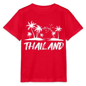 Thaïlande - T-shirt bio MINI CREATOR Stanley/Stella Enfant - rouge - Devant - Jaiden (125cm)