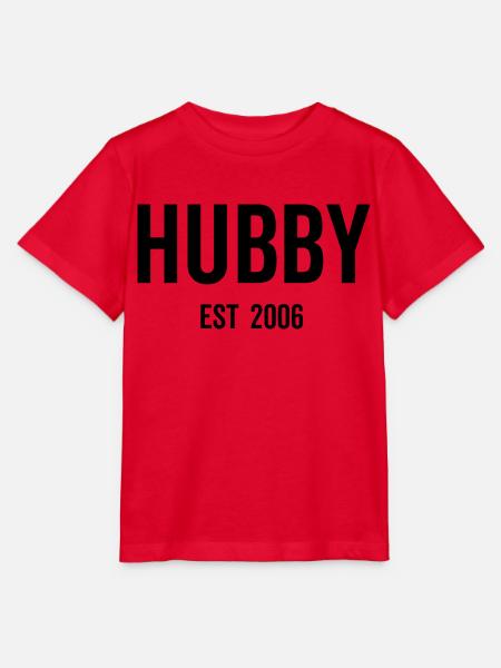 Hubby Est 2006 - Stanley/Stella Kinder T-Shirt MINI CREATOR - Rot