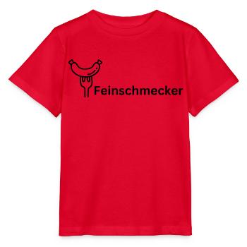 Feinschmecker - das Piece für Genießer! - Stanley/Stella Kinder T-Shirt MINI CREATOR  - Rot - Vorne - Jaiden (125cm)