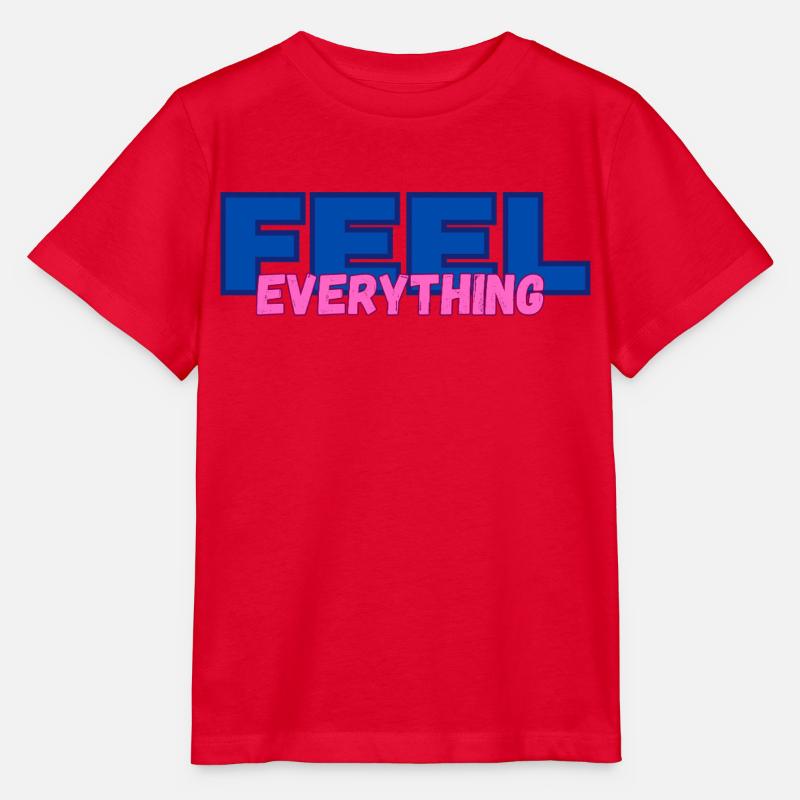 FEEL everything - Stanley/Stella Kinder T-Shirt MINI CREATOR  - Rot