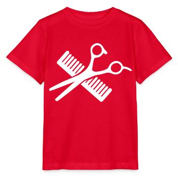 Frisör - Stanley/Stella Kinder T-Shirt MINI CREATOR  - Rot - Vorne - Jaiden (125cm)