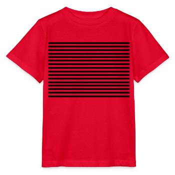 horizontal_lines - Stanley/Stella Kinder T-Shirt MINI CREATOR  - Rot - Vorne - Jaiden (125cm)