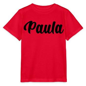 Paula - Stanley/Stella Kinder T-Shirt MINI CREATOR  - Rot - Vorne - Jaiden (125cm)