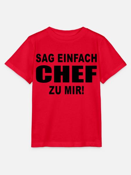 chef boss - Stanley/Stella Kinder T-Shirt MINI CREATOR - Rot