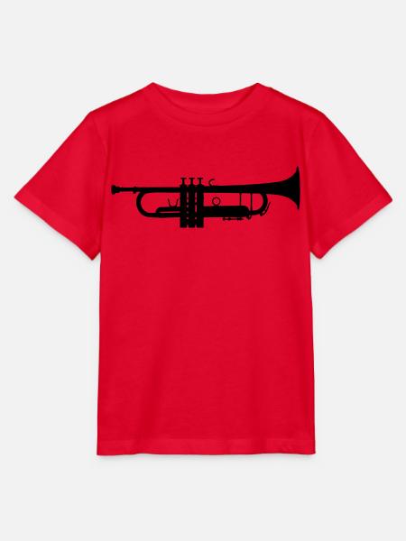 Trompete Vector - Stanley/Stella Kinder T-Shirt MINI CREATOR - Rot