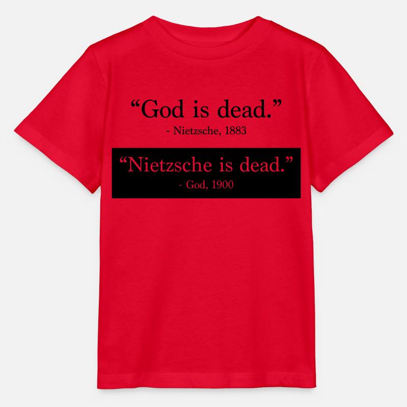 God is Dead - Nietzsche is dead - Stanley/Stella MINI CREATOR Kids’ T-Shirt - red