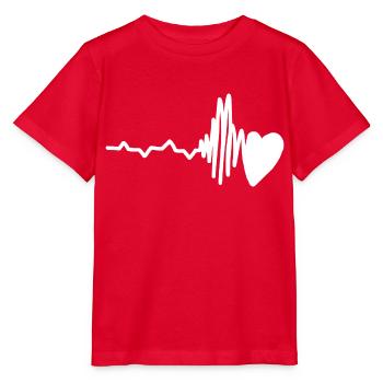 Herz 2 - Stanley/Stella Kinder T-Shirt MINI CREATOR  - Rot - Vorne - Jaiden (125cm)
