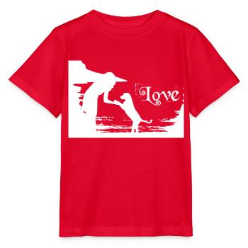 Dog Hund - Stanley/Stella Kinder T-Shirt MINI CREATOR  - Rot - Vorne - Jaiden (125cm)