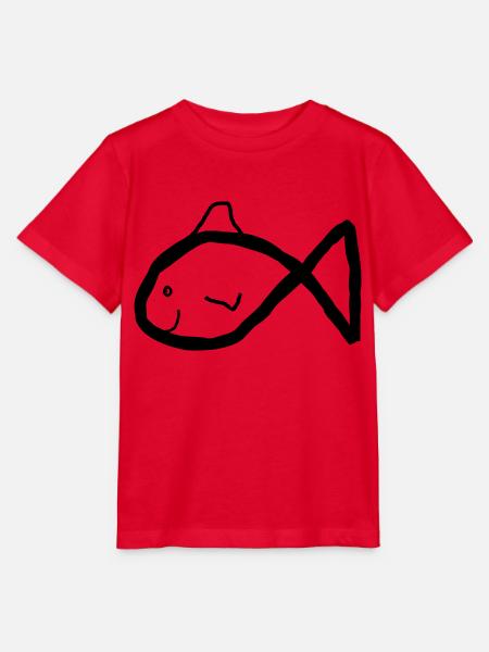 Fisch - Stanley/Stella Kinder T-Shirt MINI CREATOR - Rot