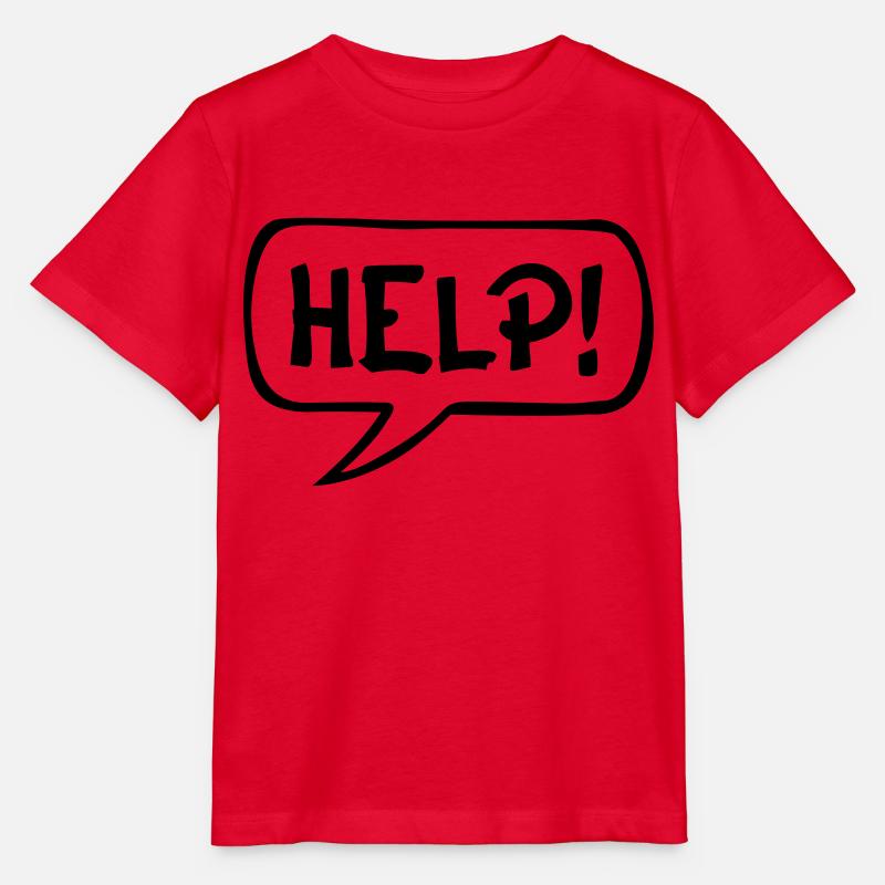Comic Speech Bubble AIDE - T-shirt bio MINI CREATOR Stanley/Stella Enfant - rouge