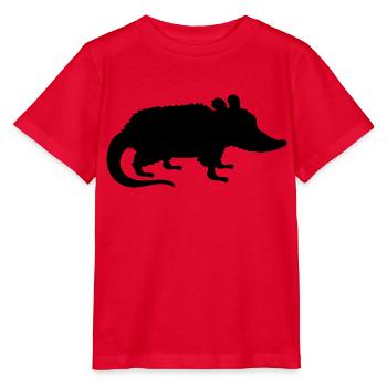 Silhouette Opossum Design - Stanley/Stella MINI CREATOR Kids’ T-Shirt - red - Front - Jaiden (125cm)